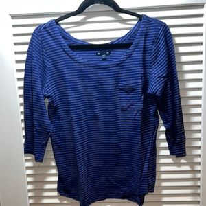 Gap factory three-quarter length sleeve pocket T-shirt